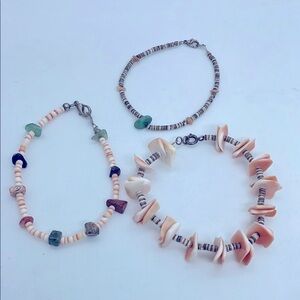 Vintage puka shell bracelets